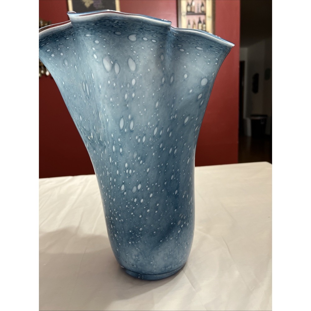 LG VTG Ruffel Jackin Pulpit Design MURANO ART GLASS VASE